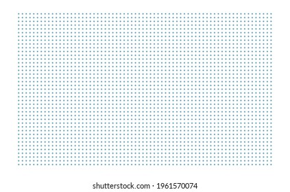 Grid paper. Dotted grid on white background. Abstract dotted transparent illustration with dots. White geometric pattern for school, copybooks, notebooks, diary, notes, banners, print, books.