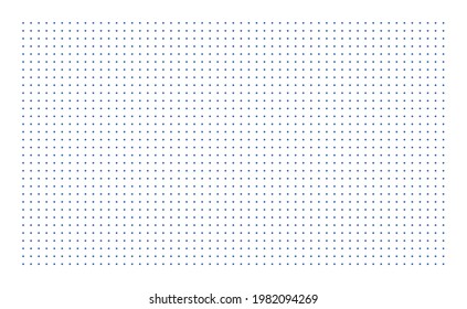 Grid paper. Dotted grid on white background. Abstract dotted transparent illustration with dots. White geometric pattern for school, copybooks, notebooks, diary, notes, banners, print, books.