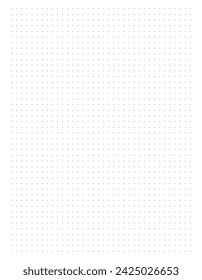 Grid paper. Dotted grid on white background. White geometric pattern for school, copybooks, diary, notes, banners, print, books. Black dot grid graph paper template for notebooks. vector illustration.