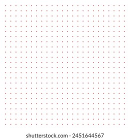 Grid paper. Dotted grid on white background. Abstract dotted transparent illustration with dots. White geometric pattern for school, copybooks, notebooks, diary, notes, banners, print, books.