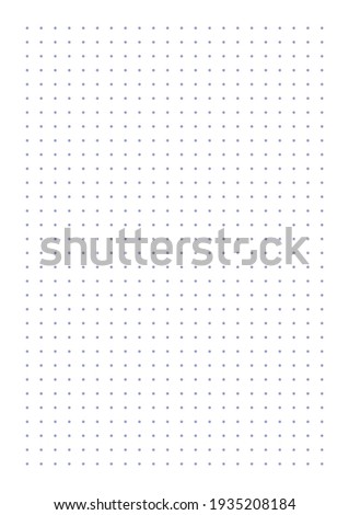 Grid paper. Dotted grid on white background. Abstract dotted transparent illustration with dots. White geometric pattern for school, copybooks, notebooks, diary, notes, banners, print, books.