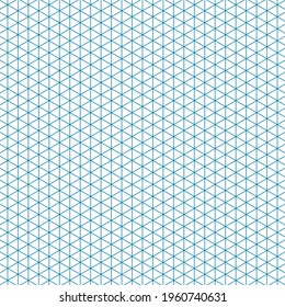Grid paper. Isometric color grid on white background. Abstract lined transparent illustration. Geometric pattern for school, copybooks, notebooks, diary, notes, banners, print, books.