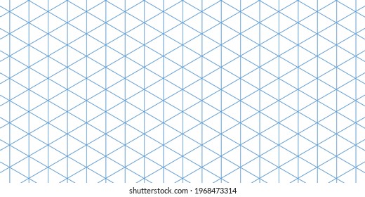 Gitterpapier. Isometrisches Farbgitter auf weißem Hintergrund. Abstrakte, durchsichtige Illustration. Geometrisches Muster für Schule, Copybooks, Notebooks, Tagebuch, Noten, Banner, Druck, Bücher.