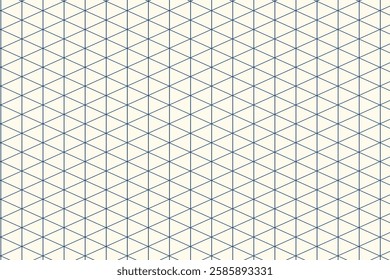 Grid paper. Isometric color grid on white background. Abstract lined transparent illustration. Geometric pattern for school, copybooks, notebooks, diary, notes, banners, print, books.