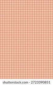 Grid paper. Lined sheet of abstract squared background with color graph. Geometric pattern for school, wallpaper, textures, notebook. Checkered blank on white background.
