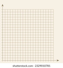 Gitterpapier. Mathematische Grafik. kartesisches Koordinatensystem mit x-Achse, y-Achse. Aufgerissener Hintergrund mit Farblinien. Geometrisches Muster für Schule, Bildung. Leer auf transparentem Hintergrund.