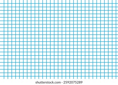 Grid paper Grid mesh Squared. Mathematics pattern. Notebook sheet blank. Typography template for making notebooks production, for school. Education backdrop. Colors Grid texture on white background. 