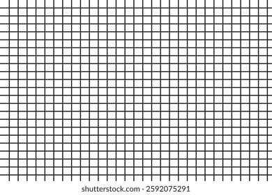 Grid paper Grid mesh Squared. Mathematics pattern. Notebook sheet blank. Typography template for making notebooks production, for school. Education backdrop. Colors Grid texture on white background. 