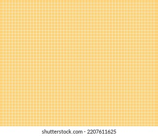 Papel de la cuadrícula sobre un fondo amarillo. Ilustración vectorial para su diseño