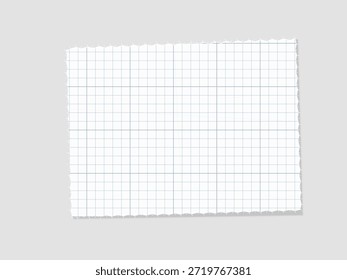 El papel de rejilla se coloca sobre un fondo claro. El documento muestra un patrón de cuadrícula de cuadrados que se pueden usar para escribir, dibujar u organizar ideas. Es adecuado para estudiantes y profesionales.