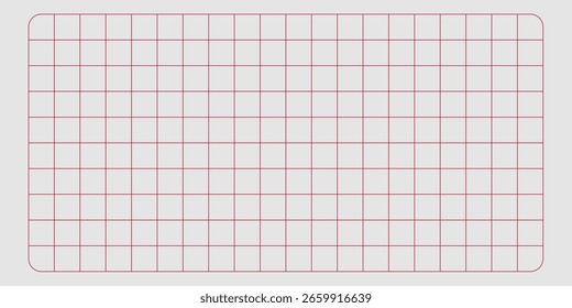  grid paper with red lines, ideal for organization and note-taking