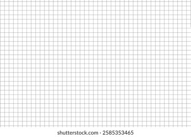 Grid paper wireframe pattern textured background. Used for notes graph documents business and education. Graph, drafting paper regular square lines grid, mesh pattern.