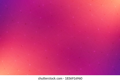 The grid pattern of connecting dots and lines. Abstract polygon background and geometric texture.