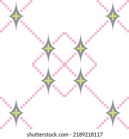 Grid pattern design, fabric pattern, suit for clothing, clothing, ornament, decoration.