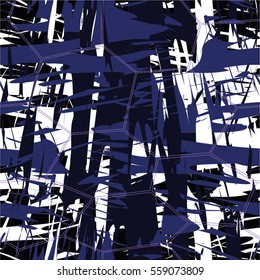GRID pattern, doodle, stripe, seamless vector background.