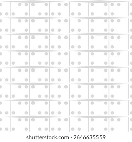 A grid pattern featuring evenly spaced dots, creating a minimalist design.