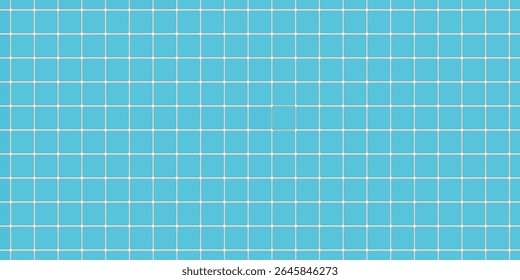 Grid pattern on a bright blue background creates a visually striking design