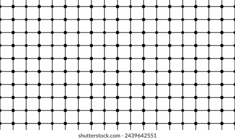 Grid pattern seamless isolated on white background