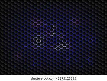 Grid polygon neon data technology background vector 