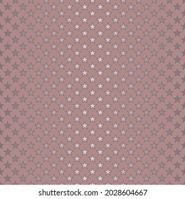 Grid seamless vector pattern with silver stars on soft red background. Abstract seasonal geometric vector illustration for prints, decoration, Christmas wrapping paper, stationery and wallpaper.