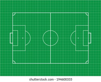 Grid Soccer football field