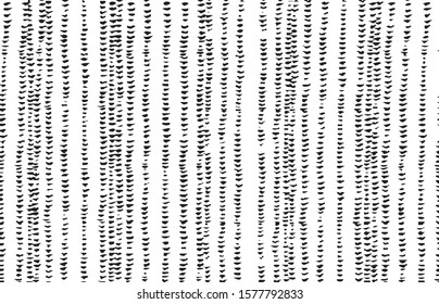 Grid spotted pattern. Abstract grunge halftone lined texture. Distressed uneven grunge background. Abstract vector illustration. Overlay to create interesting effect and depth. Isolated on white. 