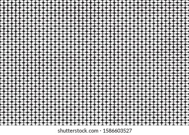 Grid spotted pattern. Abstract grunge halftone lined texture. Distressed uneven grunge background. Abstract vector illustration. Overlay to create interesting effect and depth. Isolated on white. 