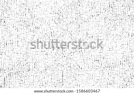 Grid spotted pattern. Abstract grunge halftone lined texture. Distressed uneven grunge background. Abstract vector illustration. Overlay to create interesting effect and depth. Isolated on white. 