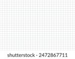 grid square graph line full page on white paper background, paper grid square graph line texture of note book blank, grid line on paper white color, empty squared grid graph paper.