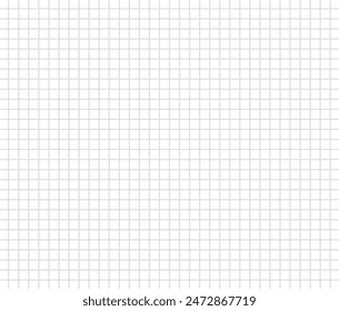 grid square graph line full page on white paper background, paper grid square graph line texture of note book blank, grid line on paper white color, empty squared grid graph paper.