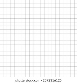 Grid square graph line full page on white paper background, paper grid square graph line texture of note book blank, grid line on paper white color, empty squared grid graph in eps 10.