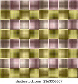 Grid square pattern set crisscross