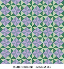 Grid square pattern set crisscross