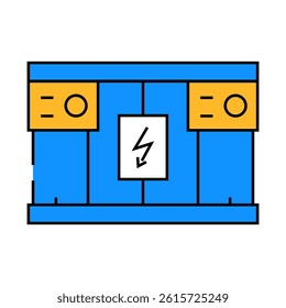 grid storage energy line icon vector. grid storage energy sign. isolated symbol illustration