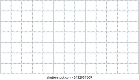 Grid symmetrical background from chess, square graph project texture, lines paper page isolated, cells notebook pattern, grid banner, mockup template copybook - vector