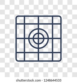 Grid system icon. Trendy linear Grid system logo concept on transparent background from Technology collection