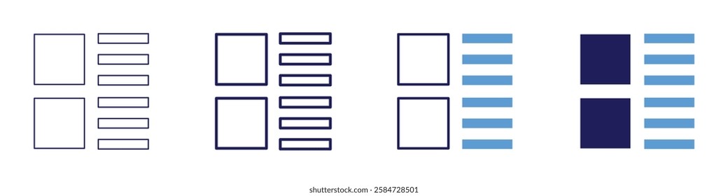 Grid technology innovations icon in 4 different styles. Thin Line, Line, Bold Line, Duotone. Duotone style. Editable stroke.