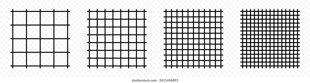 Grid templates. Grid shapes. vector grid elements