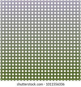 Grid texture design on white. Checkered pattern and floral four-petal elements. Colored gradient vector for paper packaging, textile design, covers