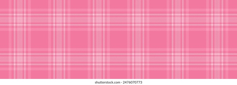 Vector textil de textura de rejilla, fondo estacional de cuadros de patrón. Tejido escocés de aislamiento sin costuras en color rojo y claro.