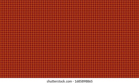 A grid that consists of orange and yellow curved shapes on a lilac background.