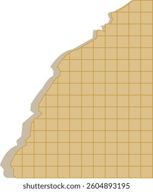 Grid Torn Paper Element Set