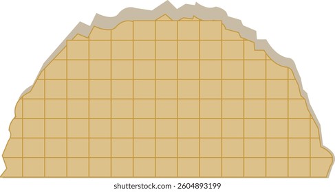 Grid Torn Paper Element Set