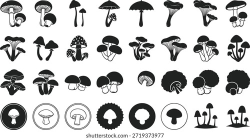 Una cuadrícula de varias ilustraciones de setas en blanco y negro, que muestran diferentes Formas y tamaños para Elementos de diseño.