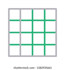 grid vector color line icon 
