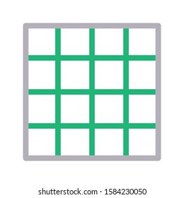 grid vector color line icon 