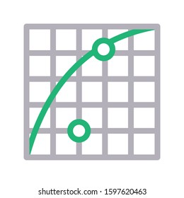 grid vector color line icon 