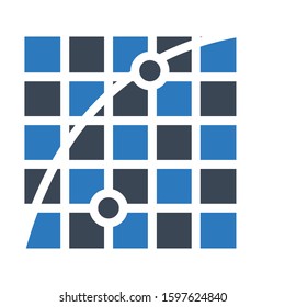 grid vector glyph color icon 