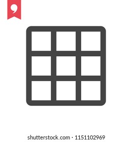Grid vector icon