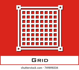 Grid vector icon
